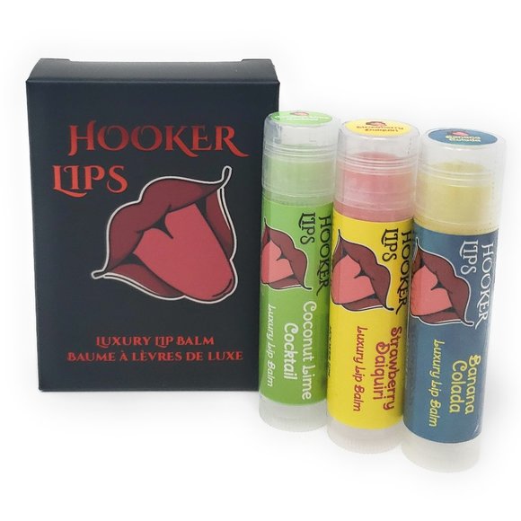 Hooker Lips Luxury Lip Balm Party Drinks IV Variety 3 Pack - Picture 1 of 3